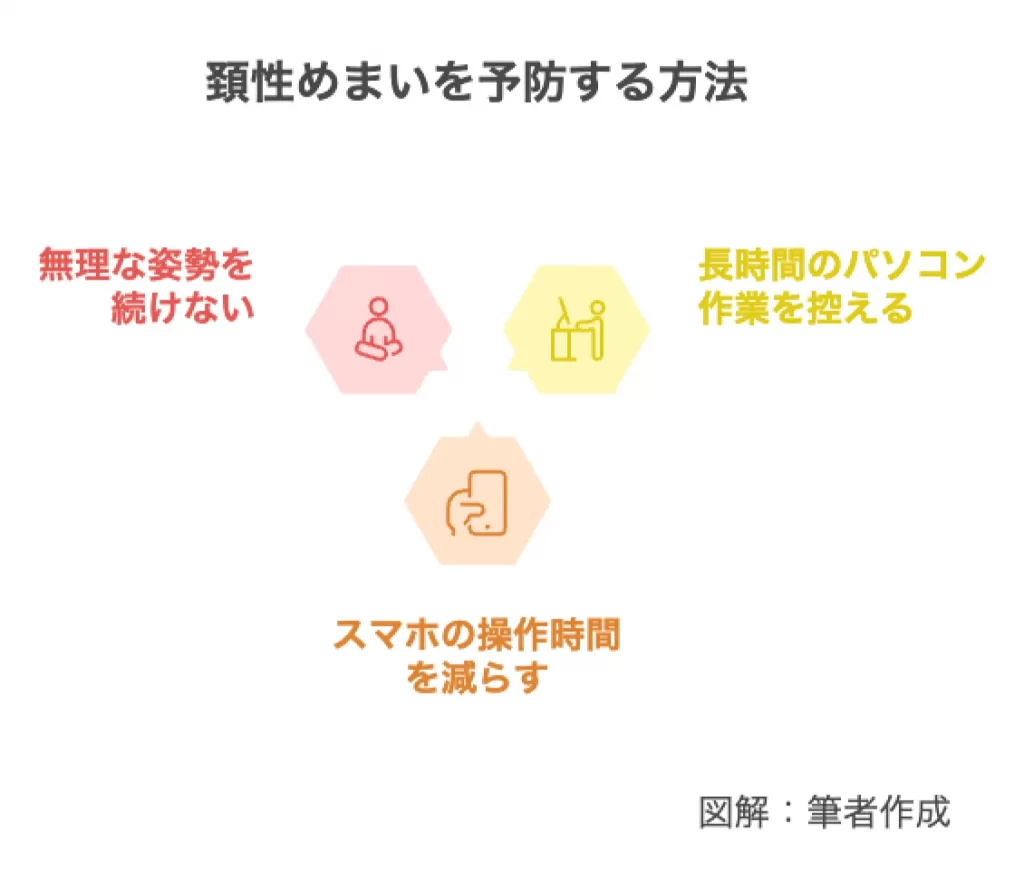 頚性めまいを予防する方法